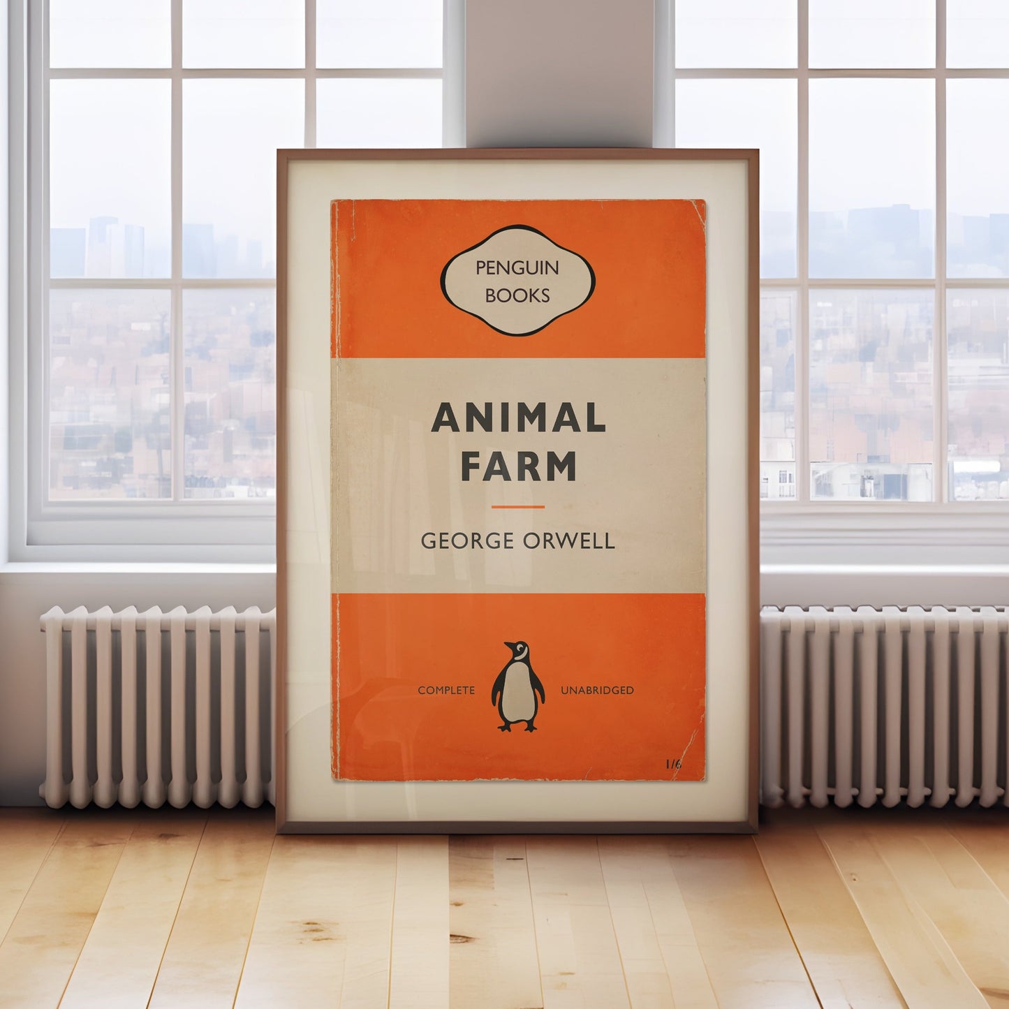 Personalised Penguin Book Cover Print