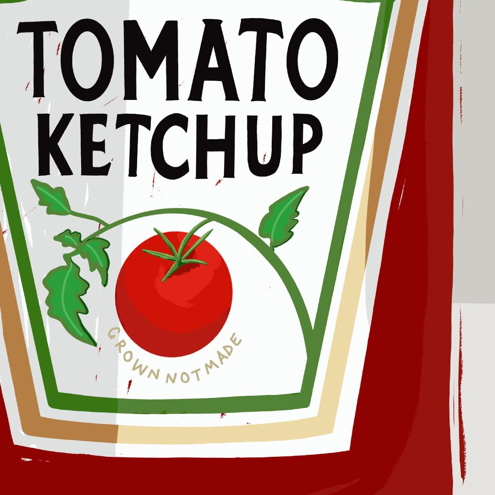 Ketchup - Kitchen Art Print