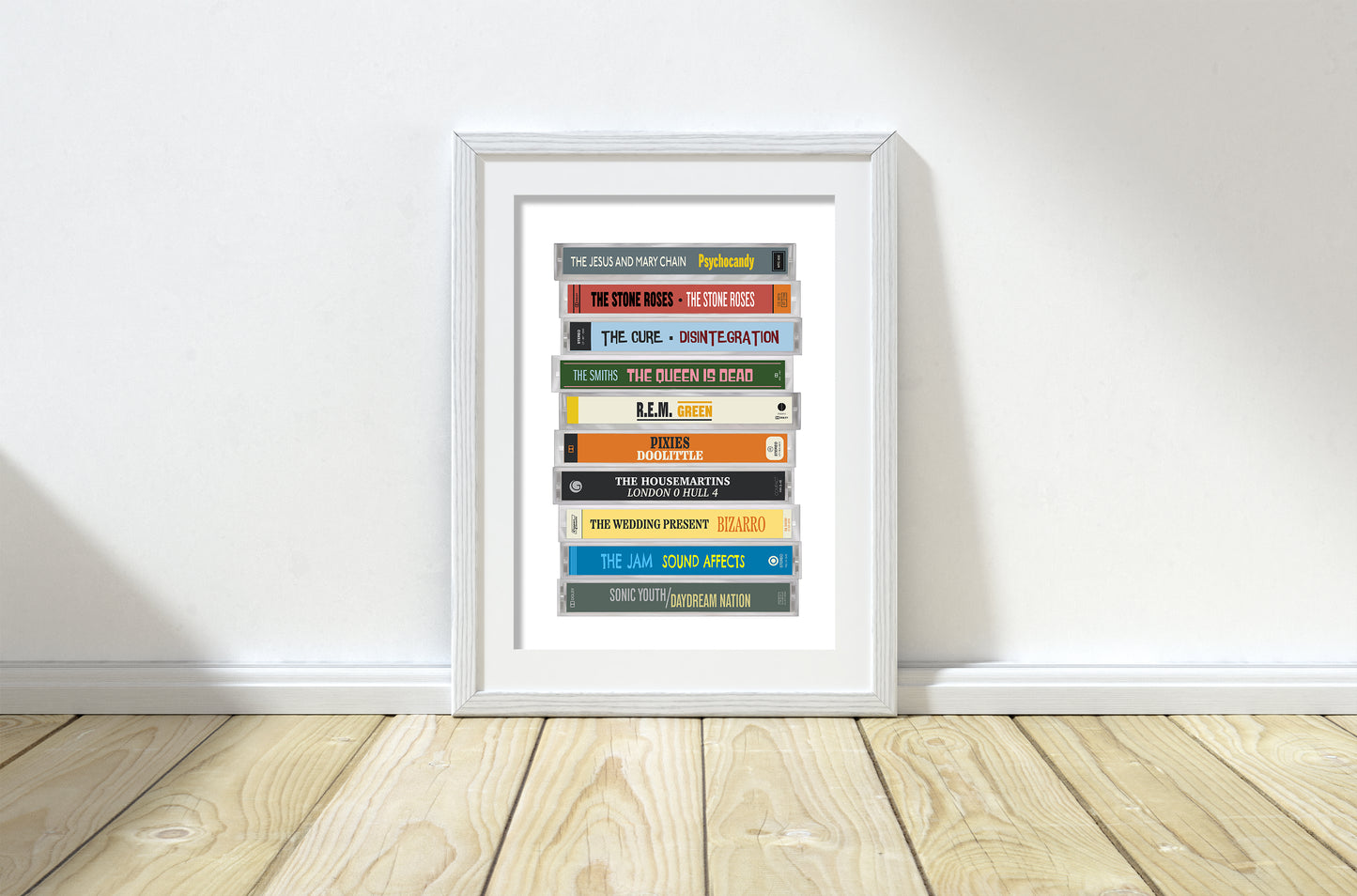 Personalised Cassette Tape Stack Print