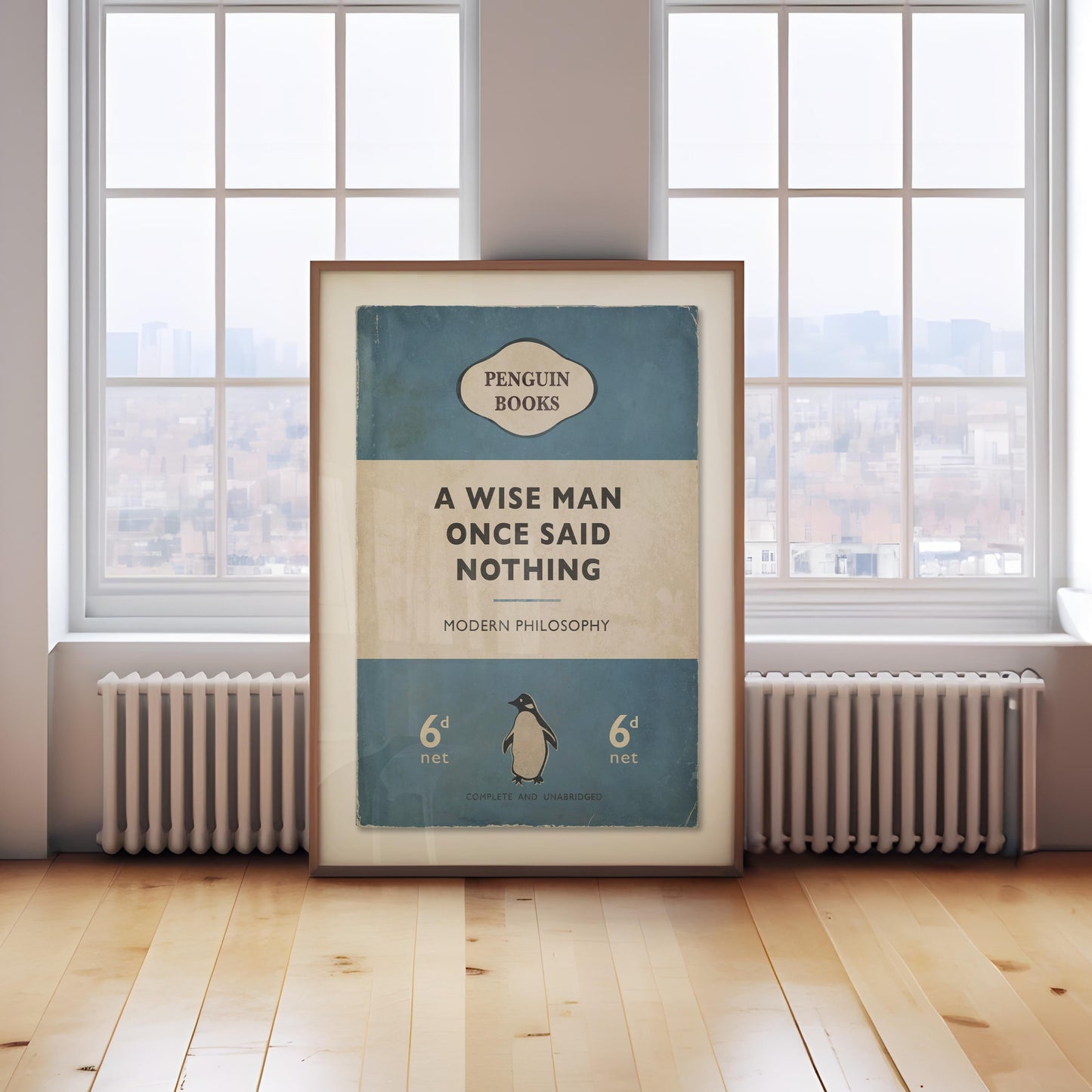 A Wise Man Once Said Nothing - Penguin Book Cover Print