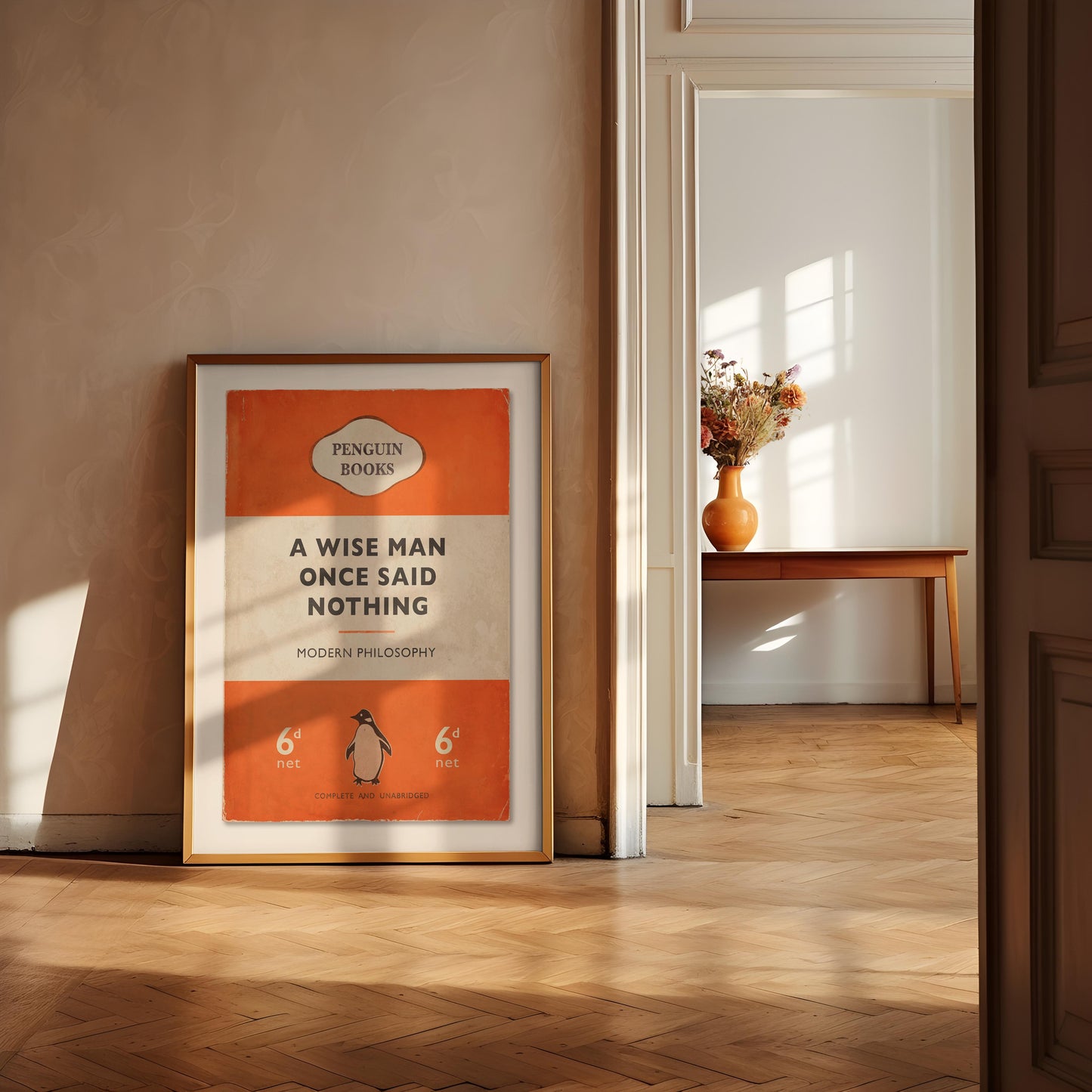 A Wise Man Once Said Nothing - Penguin Book Cover Print