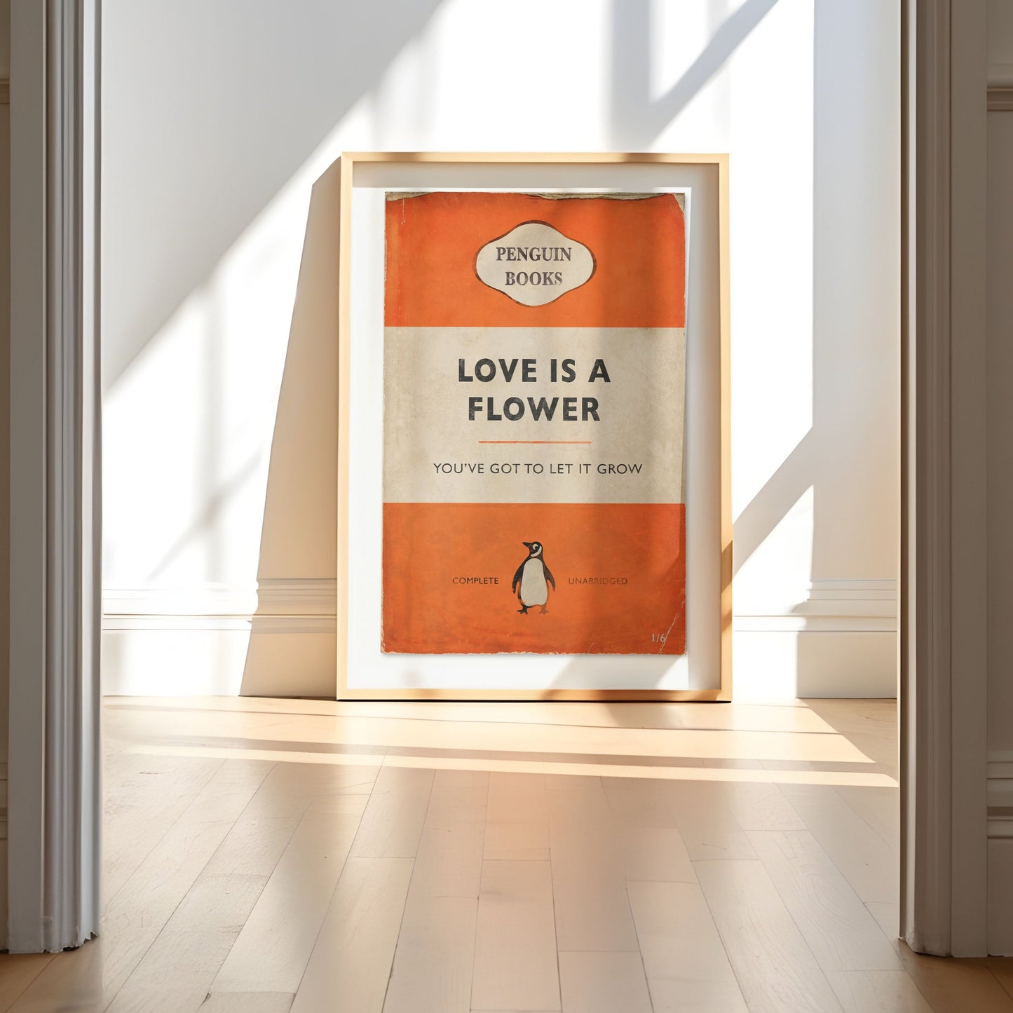Love Is A Flower - Penguin Book Cover Print
