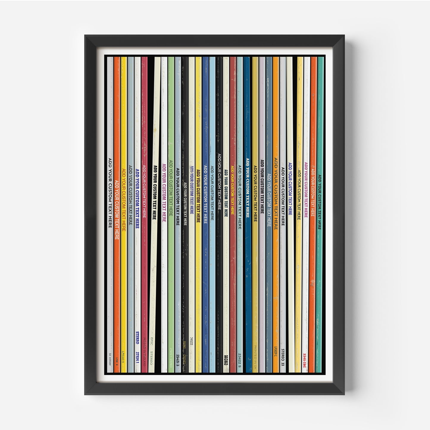 Personalised 30 Vinyl Record Print