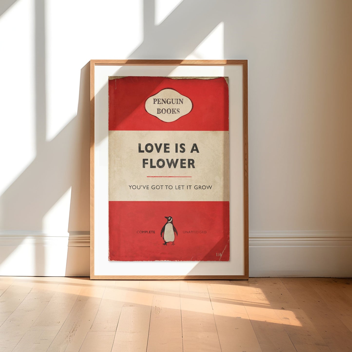 Love Is A Flower - Penguin Book Cover Print
