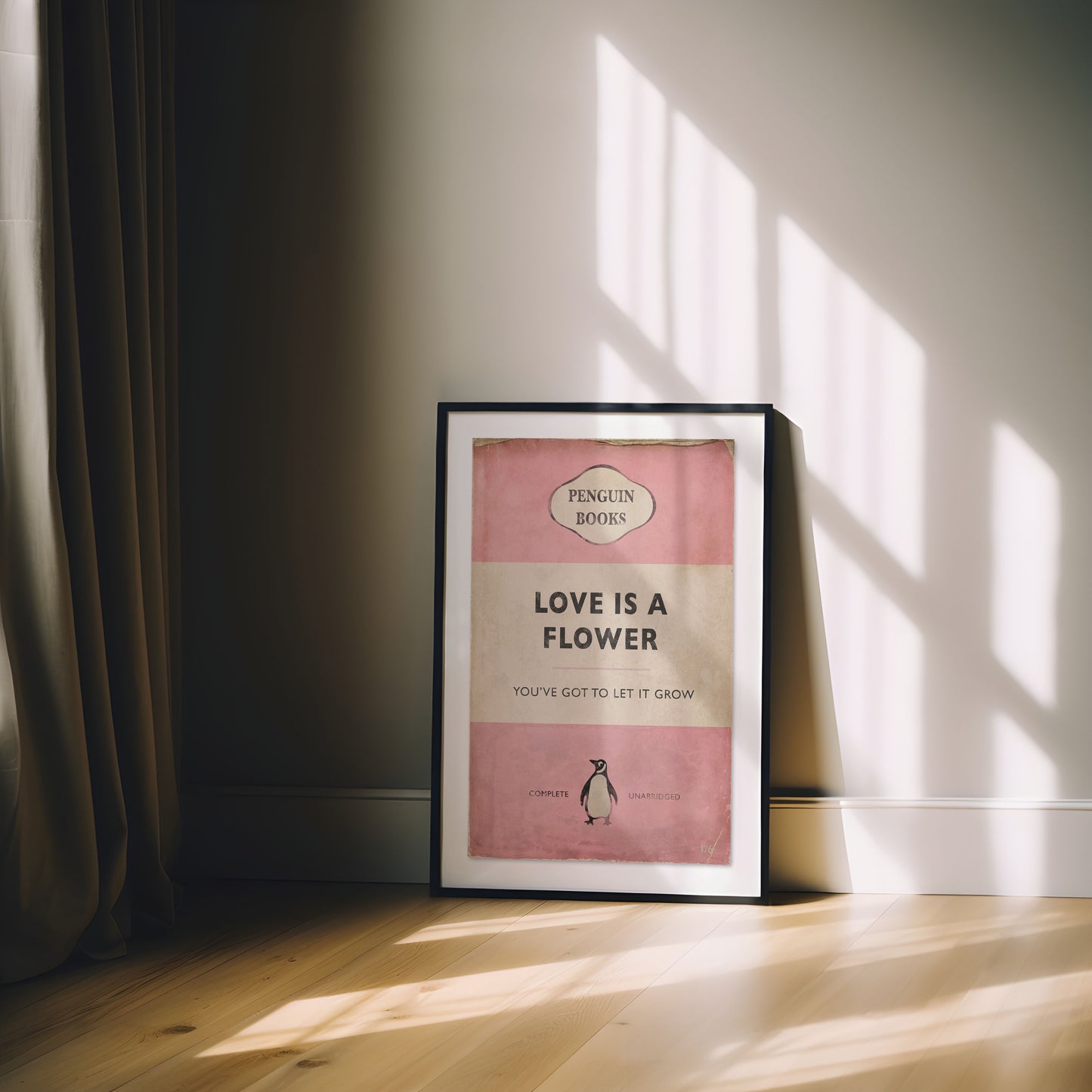 Love Is A Flower - Penguin Book Cover Print