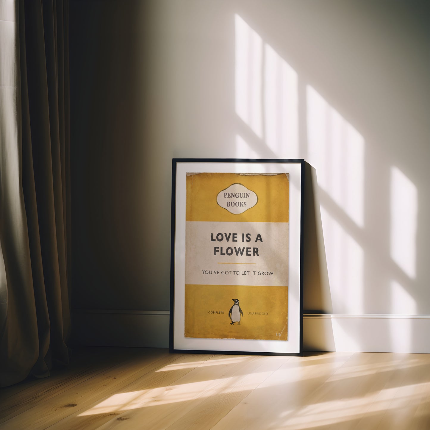 Love Is A Flower - Penguin Book Cover Print