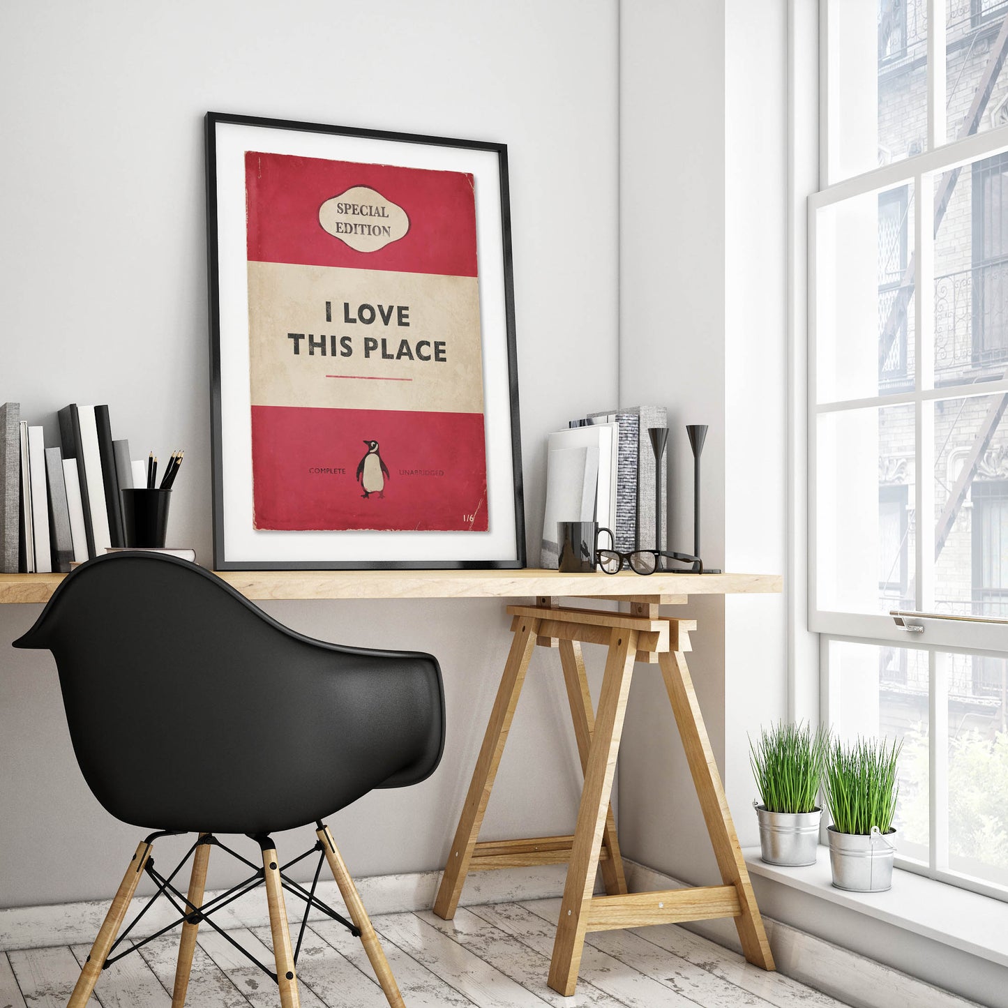 I Love This Place - Penguin Book Cover Print