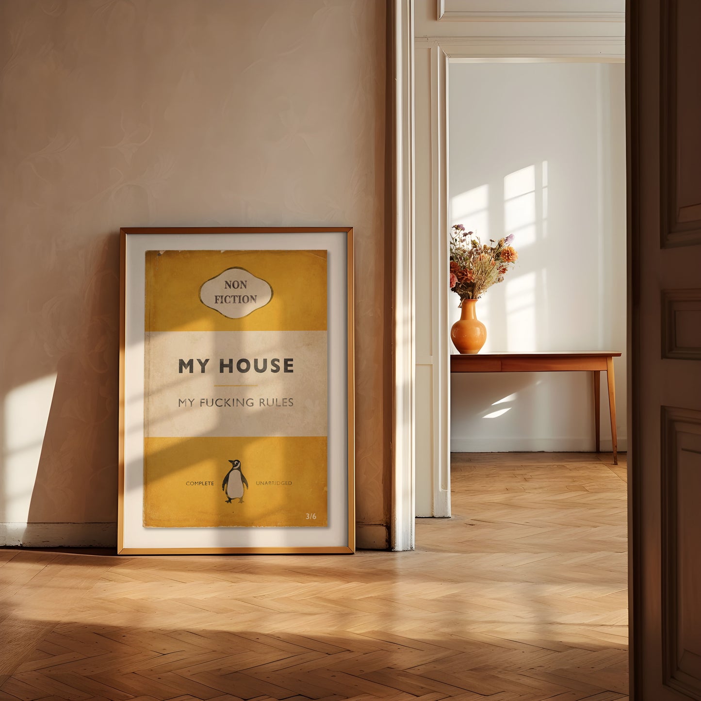 My House - My Fucking Rules - Penguin Book Cover Print
