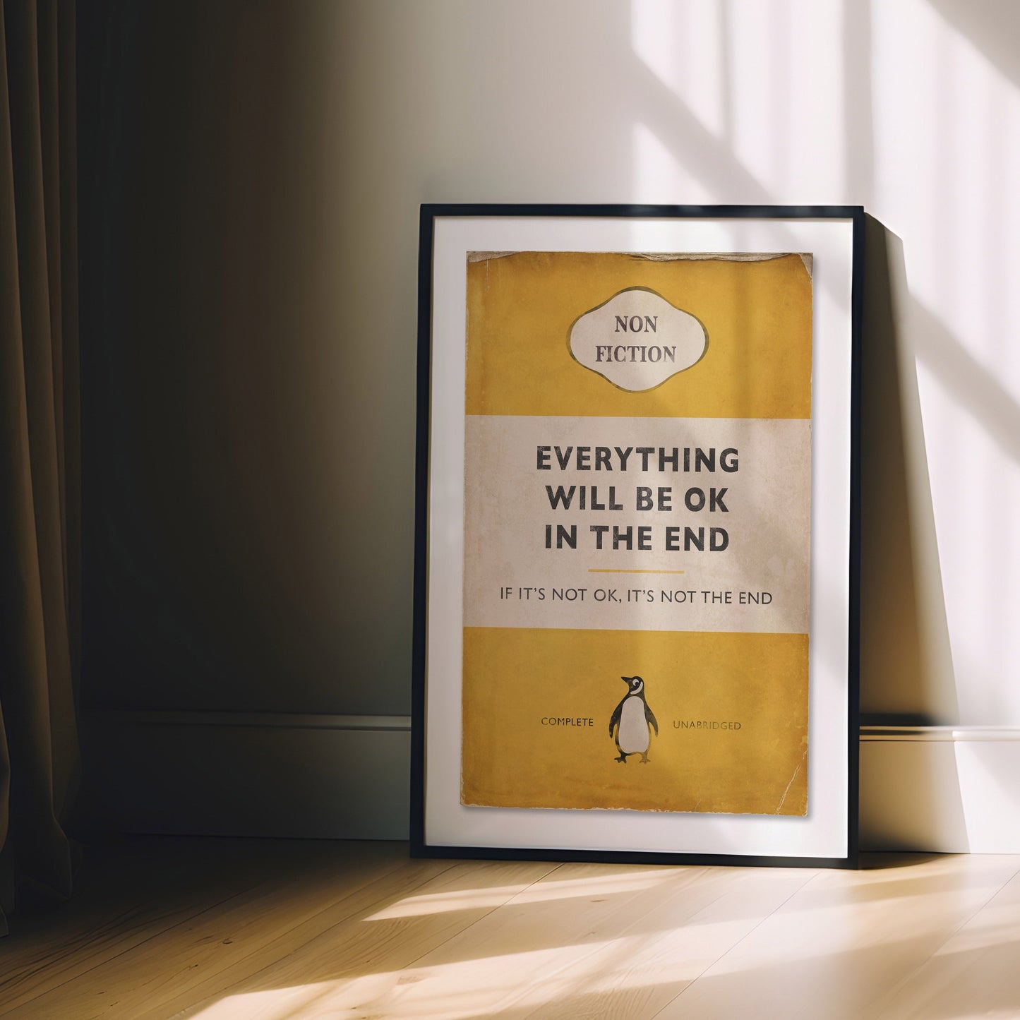 Everything Will Be Ok In The End - Penguin Book Cover Print