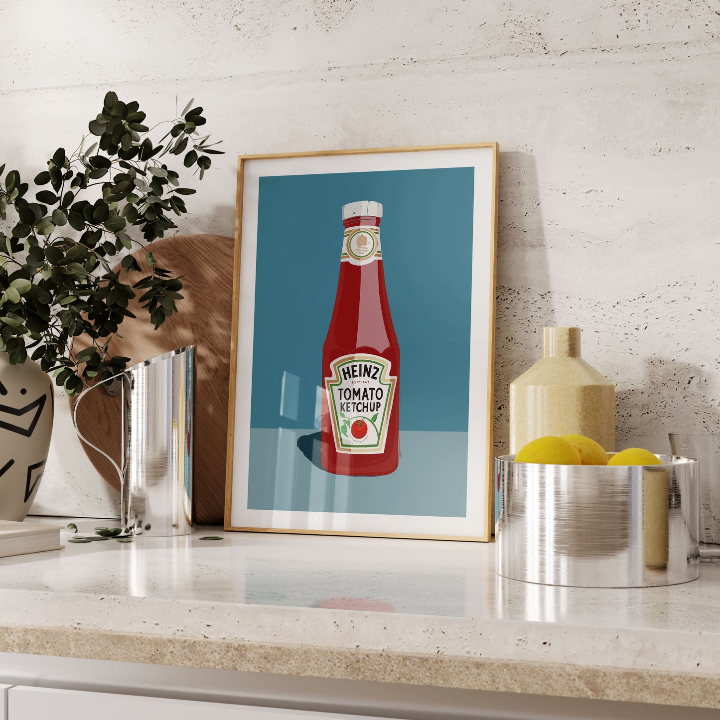 Ketchup - Kitchen Art Print