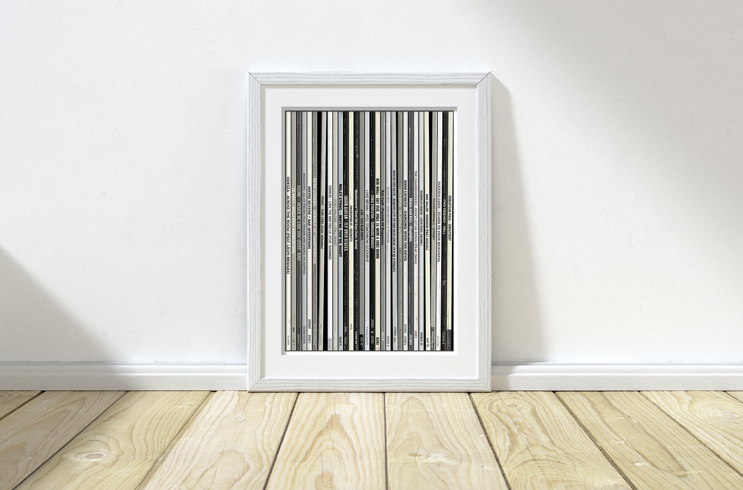 Personalised 30 Monochrome Vinyl Record Print