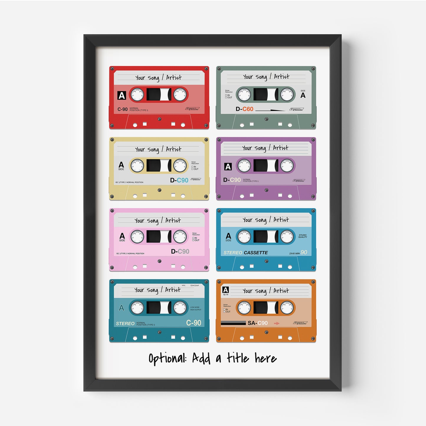 Personalised Cassette Tape Print