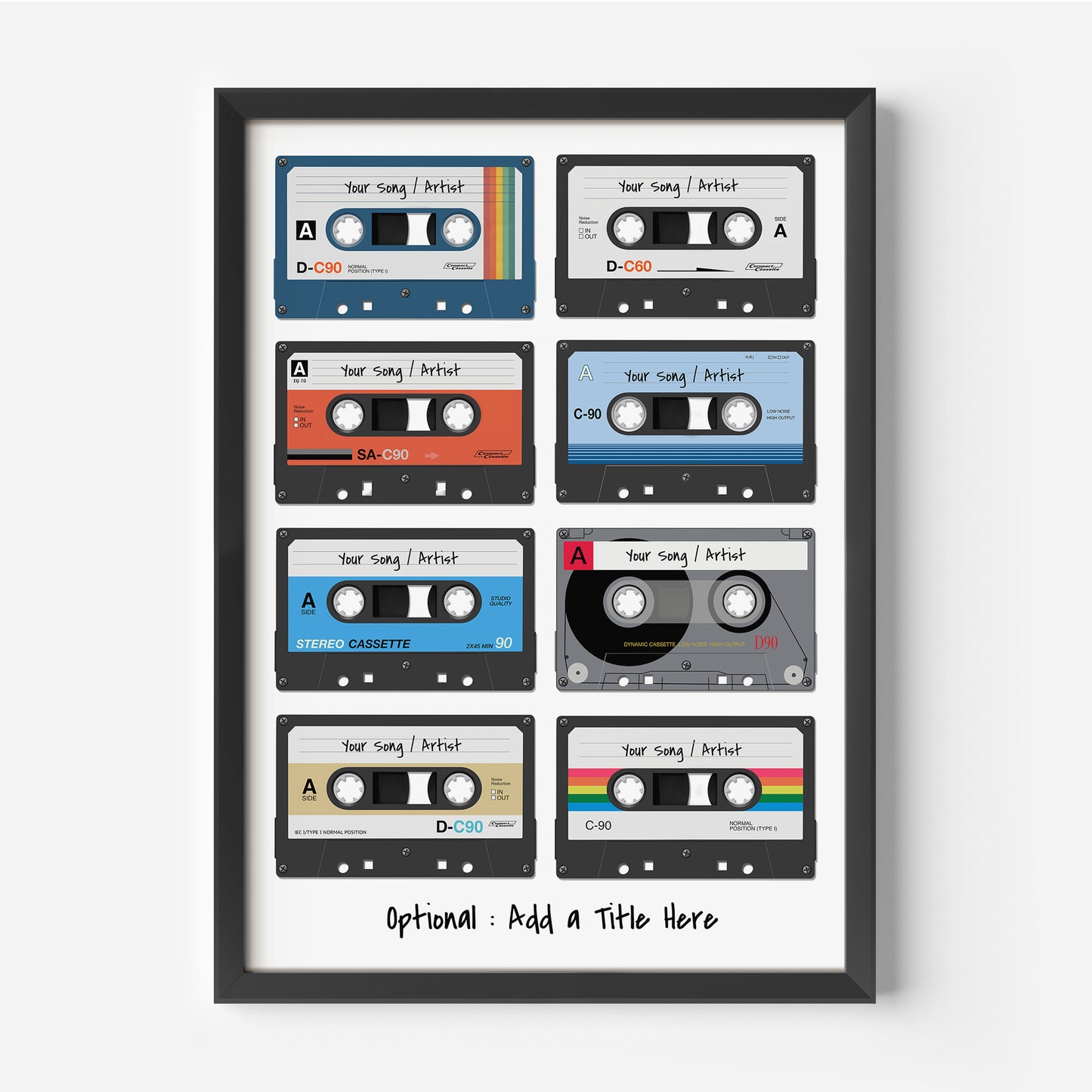 Personalised Cassette Tape Print