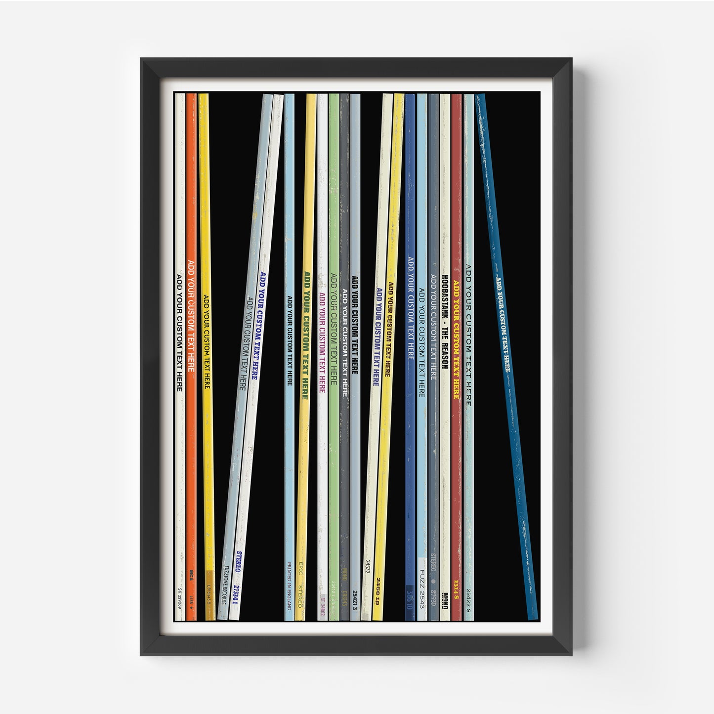 Personalised 20 Vinyl Record Print