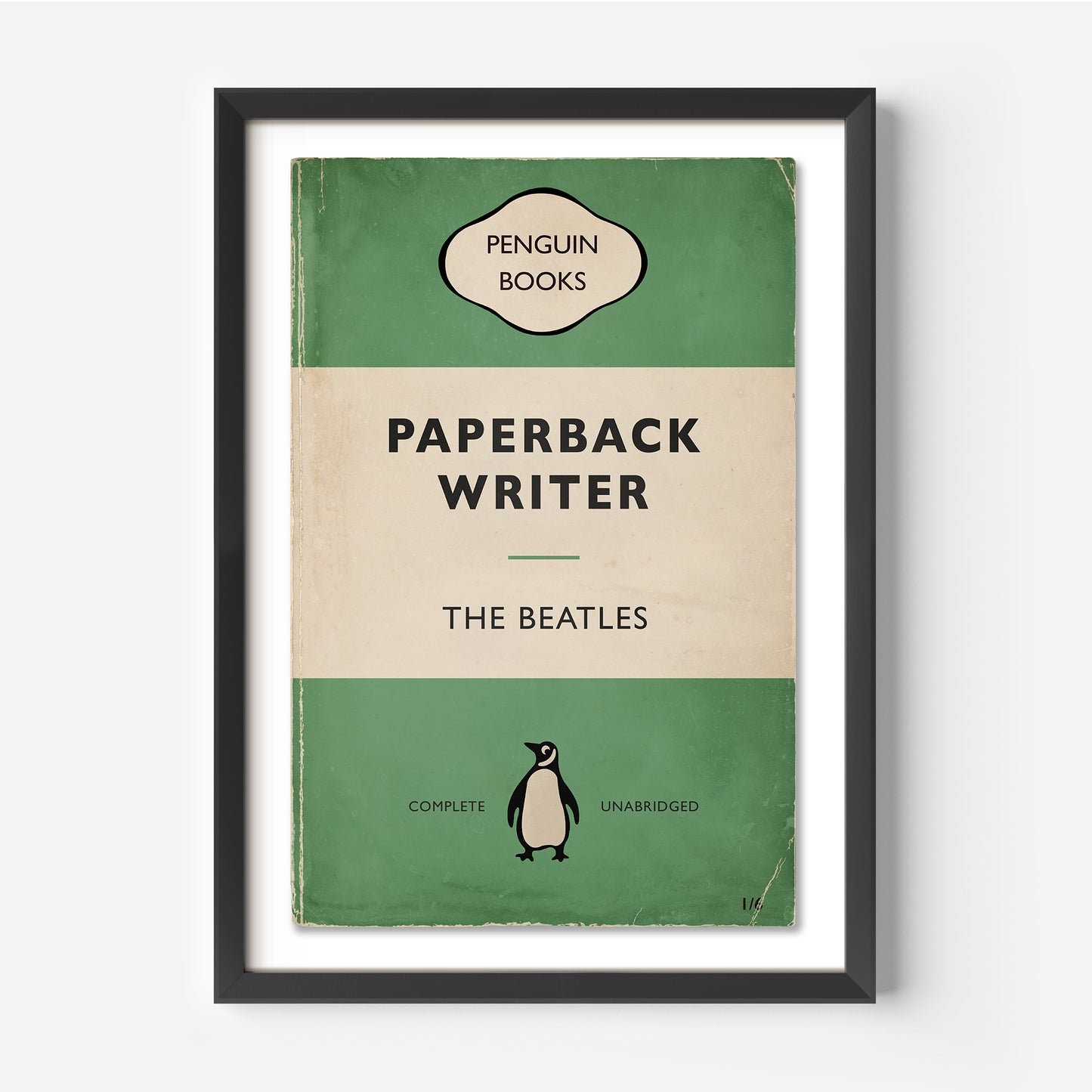 Paperback Writer | The Beatles - Penguin Book Cover Print