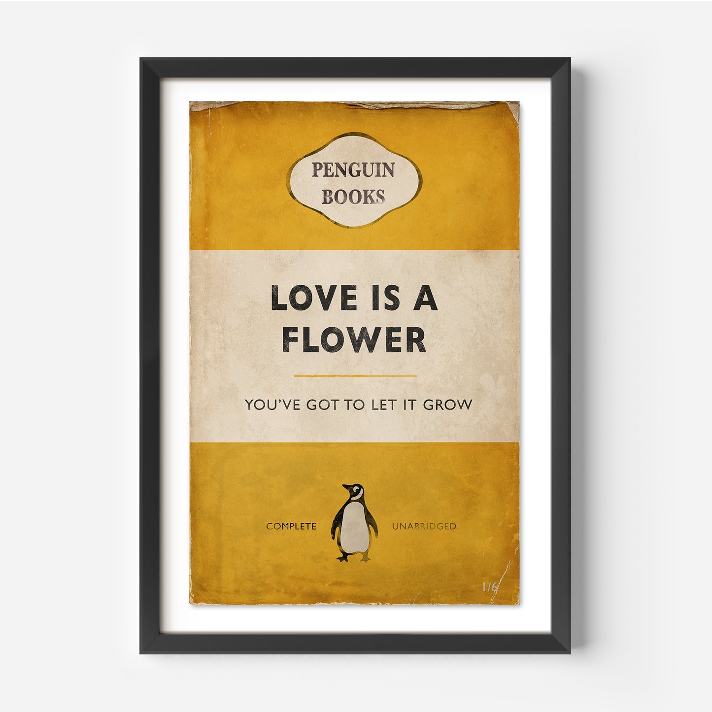 Love Is A Flower - Penguin Book Cover Print