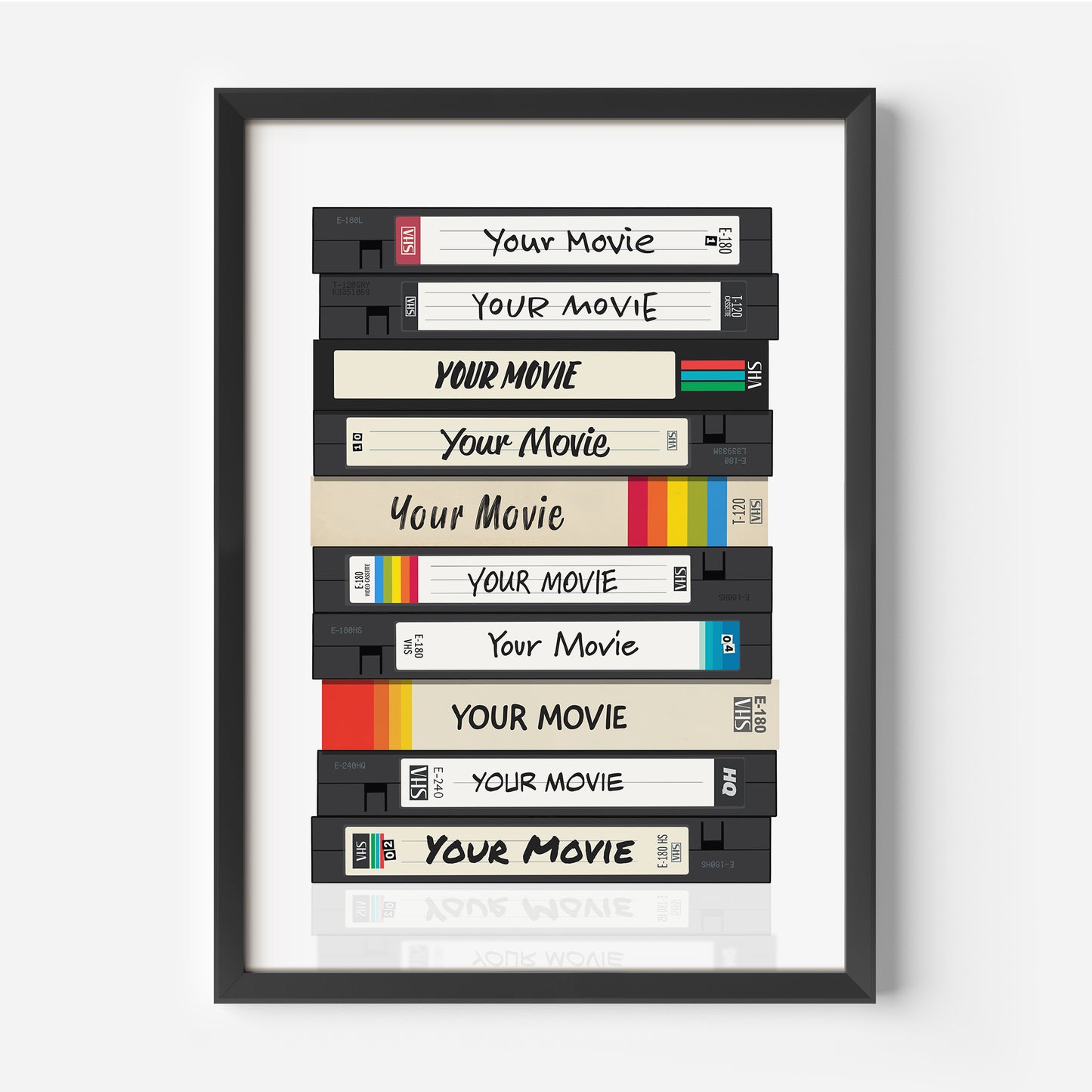 Personalised VHS Cassette Tape Print