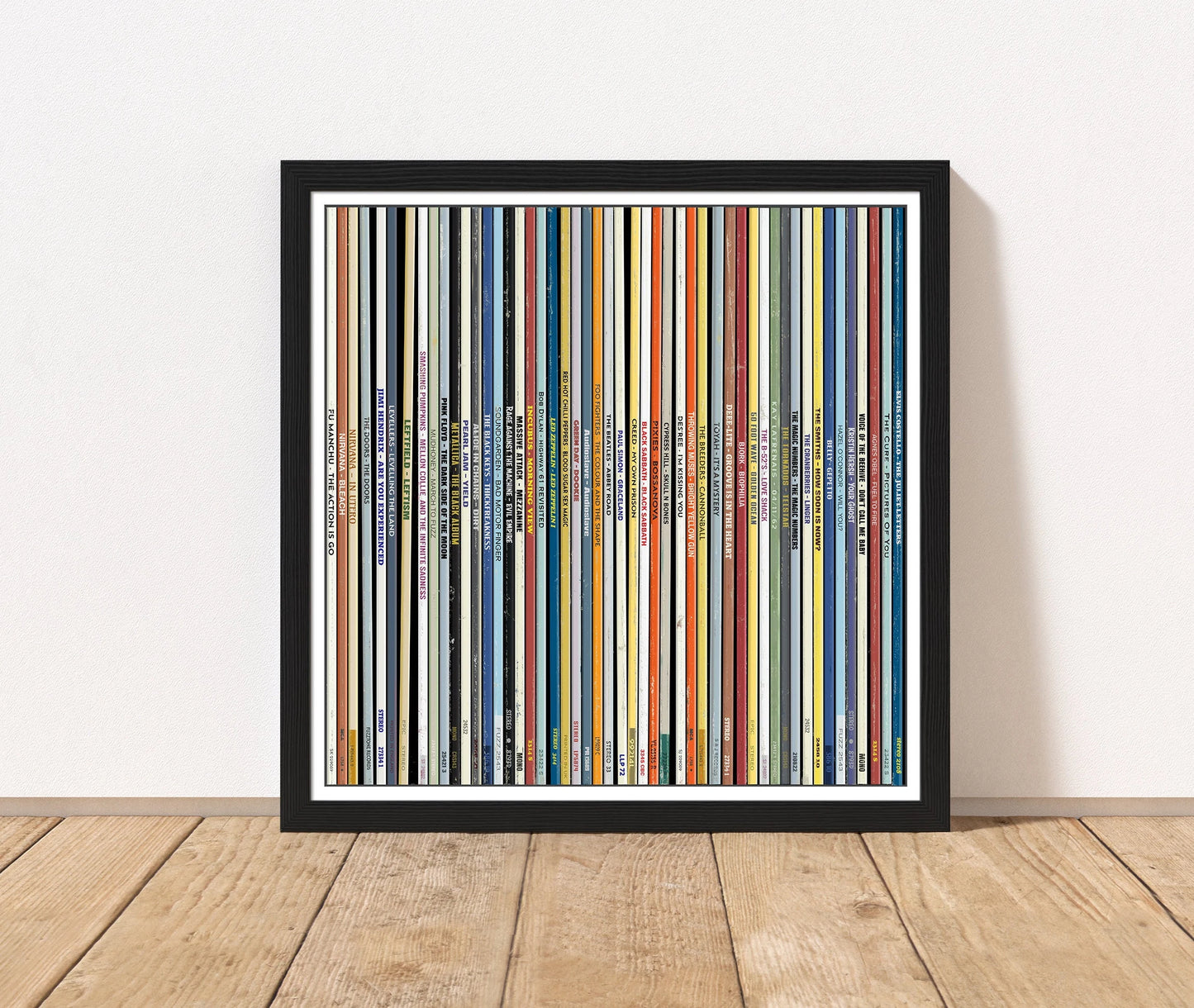Personalised 50 Vinyl Record Spine Print