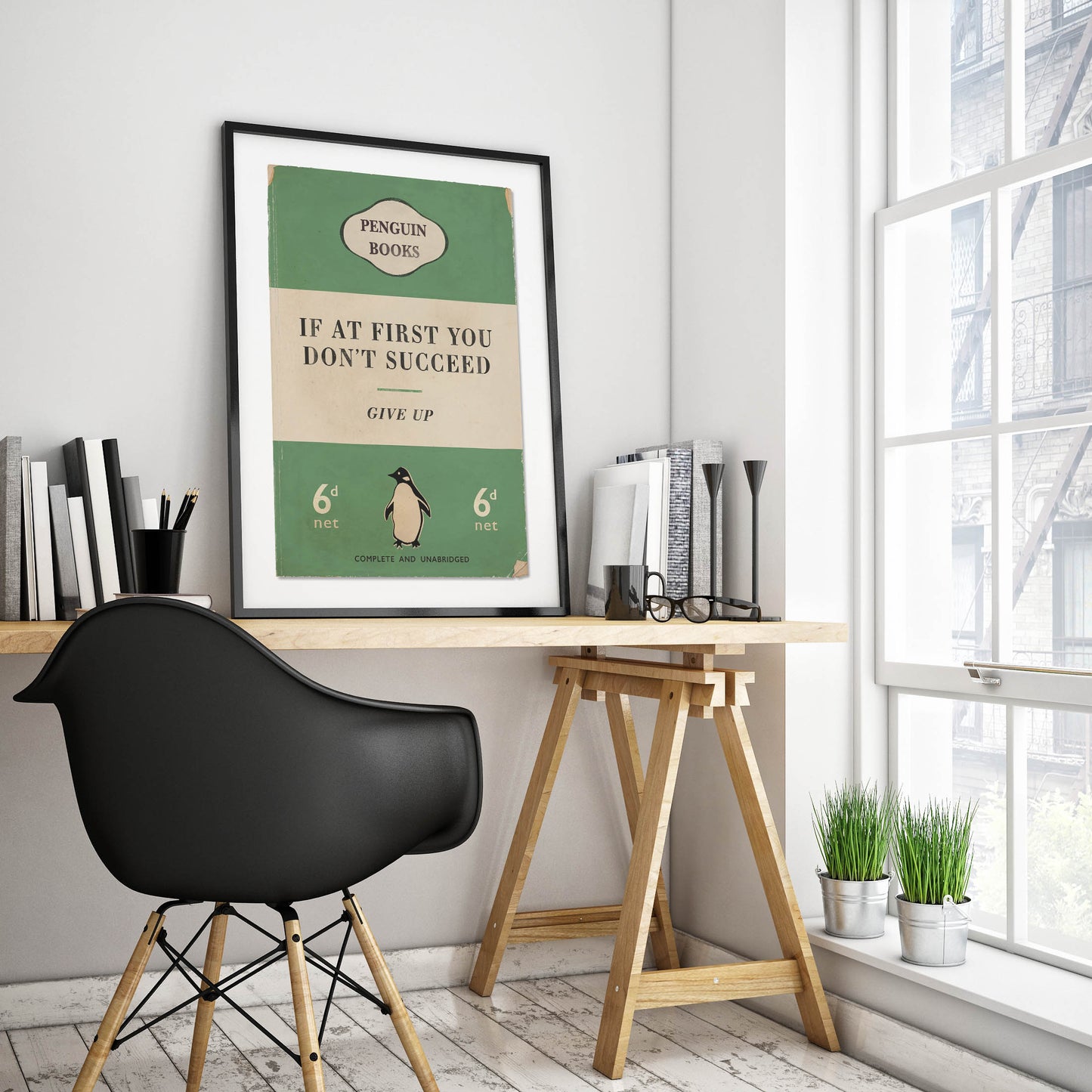 If At First You Don't Succeed - Penguin Book Cover Print