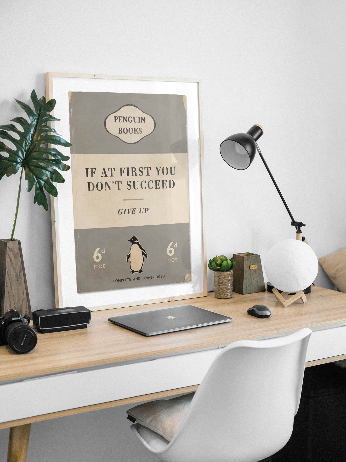 If At First You Don't Succeed - Penguin Book Cover Print