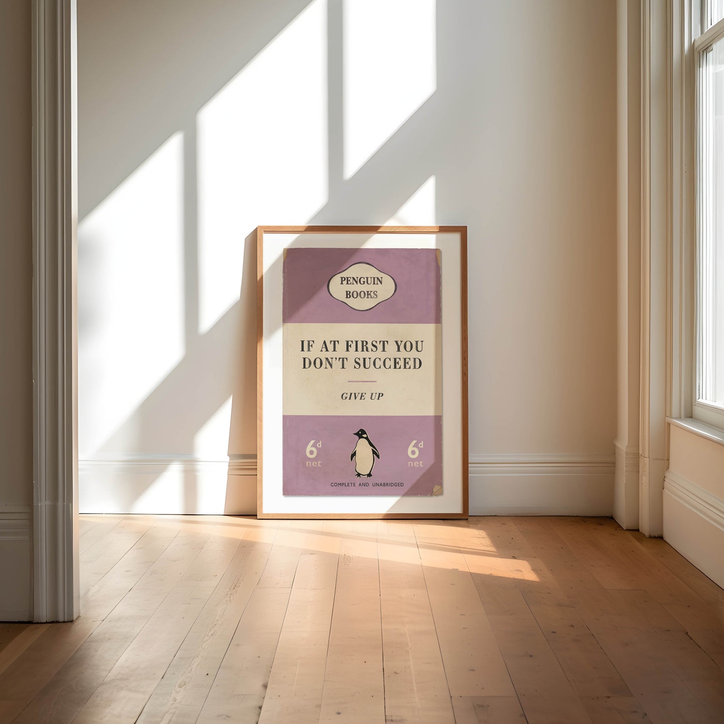 If At First You Don't Succeed - Penguin Book Cover Print